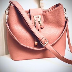 Salmon Pink shoulder/crossbody purse